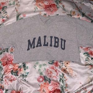Brandy Melville Cropped “Malibu” tee